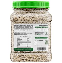 Bliss of Earth Naturally Organic Raw Sunflower Seeds (Dehulled)