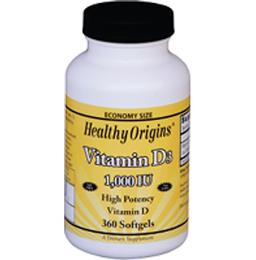 Healthy Origins Vitamin D3 1,000IU Softgels