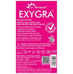 Dr. Morepen Exygra Dotted Condoms with Extra Lubricated Silicon Oil Bubblegum