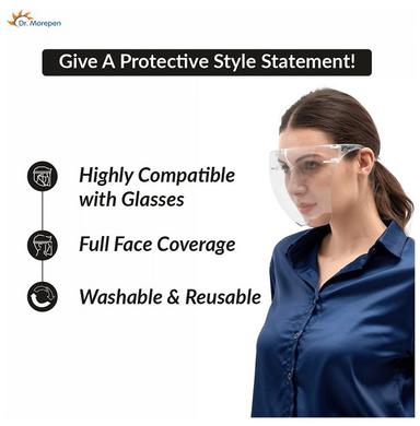 Dr. Morepen Goggle Style Face Shield Free Size