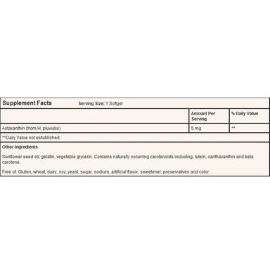 Solgar Astaxanthin 5mg Softgels