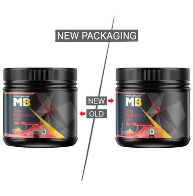 MuscleBlaze MB Pre-Workout 300 | With Citrulline & Arginine | For Energy & Recovery | Fruit Punch Powder