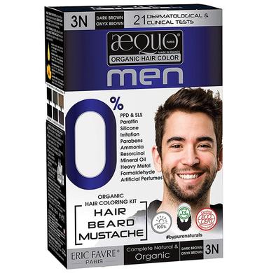 Aequo Organic Hair Color Men Dark Brown 3N