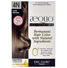 Aequo Permanent Hair Color with Natural Ingreidents Cafe Brown 4N