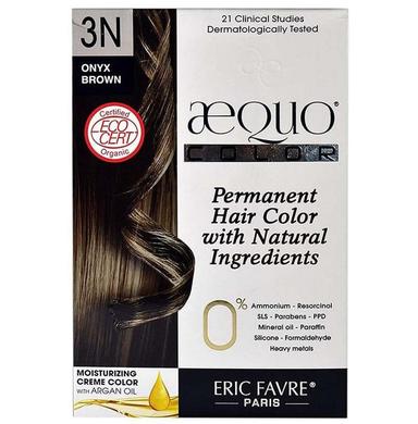 Aequo Permanent Hair Color with Natural Ingreidents Onyx Brown 3N