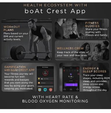 Boat Wave Lynk Voice Smart Watch Active Black