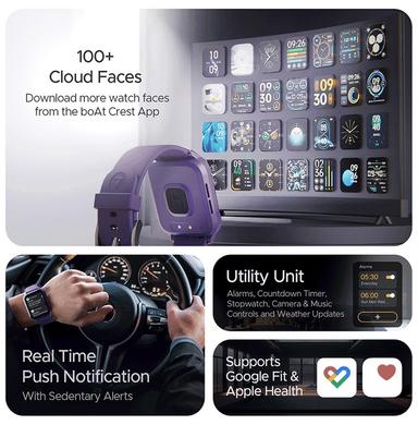Boat Xtend Call Plus Smart Watch Deep Purple