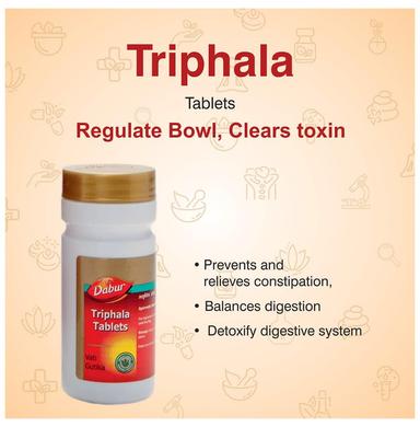Dabur Triphala Tablet | Supports Digestive Health & Bowel Movements