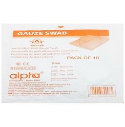 Agarwals Alpha Absorbent Gauze Swabs Sterile 10cm x 10cm x 12ply