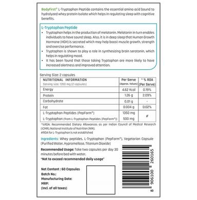 Body First L-Tryptophan Peptide Capsule