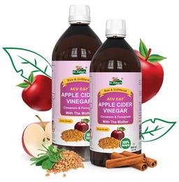 Dr. Patkar's Apple Cider Vinegar Cinnamon & Fenugreek with the Mother (500ml Each)