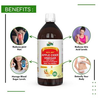 Dr. Patkar's Apple Cider Vinegar Ginger, Turmeric & Fenugreek with the Mother