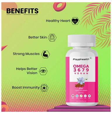Fixuphealth Omega 3 6 7 9 Vegan Capsule (60 Each)