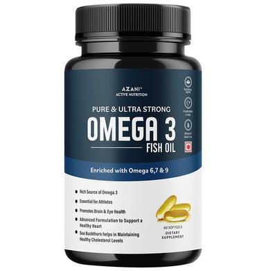 Azani Active Nutrition Pure & Ultra Strong Omega 3 Fish Oil Softgel