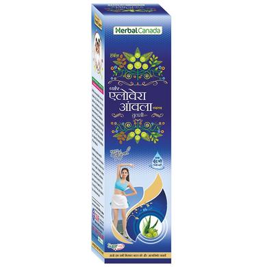 Herbal Canada Herbal Pure Aloevera Amla Swaras with Tulsi Sugar Free