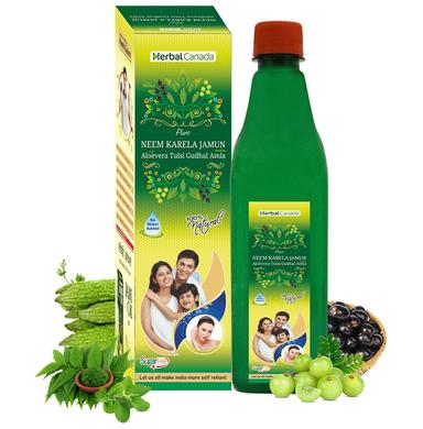 Herbal Canada Pure Neem Karela Jamun Swaras Sugar Free
