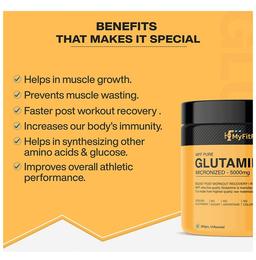 MyFitFuel Pure Glutamine Micronized Powder Orange