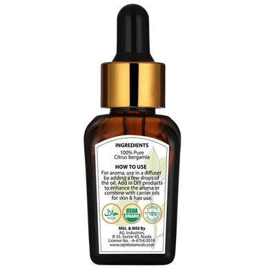 Sqin Botanicals 100% Pure Essential Oil Bergamot