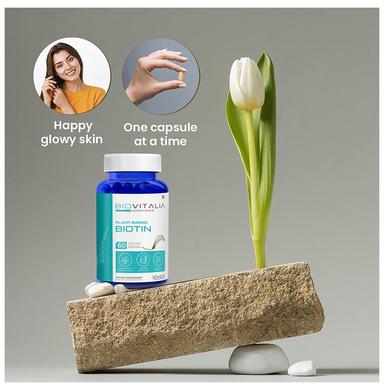 Biovitalia Organics Plant Based Biotin 30mcg Capsule