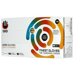 AIO Large White Latex Gloves (Lightly Powdered)