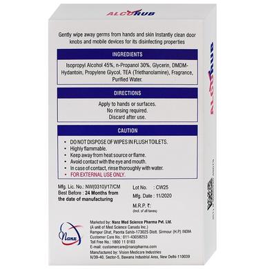 Alcorub Hand Cleansing Wipes