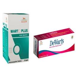 Allen Anti Warts Combo (Warto Plus Tablet + Dewarts Cream)
