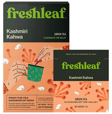 Freshleaf Combo Pack of Kashmiri Kahwa Green Tea Bag (20) & Himalayan Green Tea Bag (20)