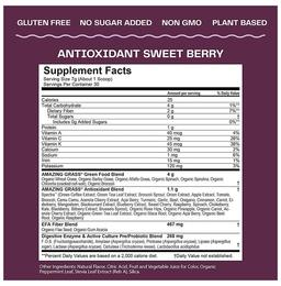 Amazing Grass Greens Blend Antioxidant Powder Sweet Berry