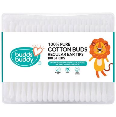 Buddsbuddy BB5032 100% Pure Cotton Buds Regular Ear Tips (100 Each)