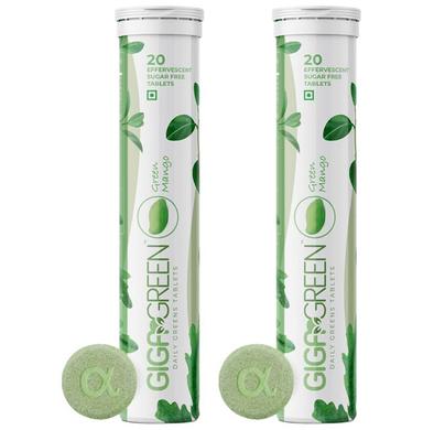Anisue Healthcare Gigagreen Effervescent Tablet (20 Each) Green Mango