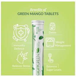 Anisue Healthcare Gigagreen Effervescent Tablet (20 Each) Green Mango