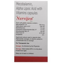 New Nervijen Plus Soft Gelatin Capsule | With Methylcobalamin, ALA & Vitamins