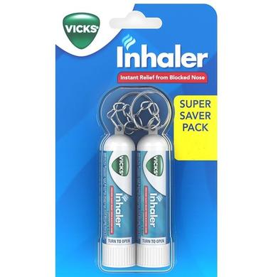 Vicks Inhaler Super Saver Pack (0.5ml Each) | Helps Relieve Blocked Nose