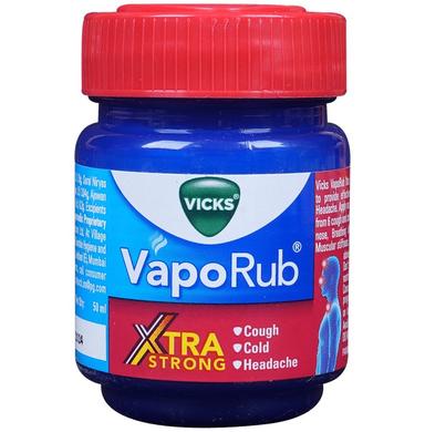 Vicks Vaporub Xtra Strong Balm | For Cough, Cold & Headache Relief