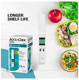 Accu-Chek Combo Pack of 2 Pack Active Test Strip (50 Each) & 4 Pack Softclix Lancet (25 Each)