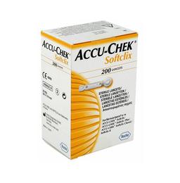 Accu-Chek Combo Pack of 2 Pack Instant 50 Test Strip & 1 Pack 200 Softclix Lancet