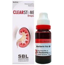 Combo Pack of Dr. Reckeweg Berberis Vul Mother Tincture Q (20ml) & SBL Clearstone Drop (30ml)