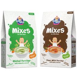 Bebe Burp Combo Pack of 6M+ Mixes Kichdi Porridge and 6M+ Mixes Finger Millet Porridge (200gm Each)