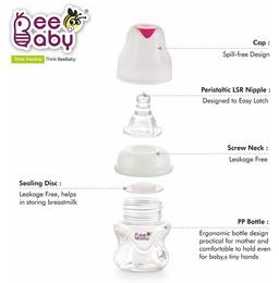 Bee Baby Feeding Bottle Comfort Slim Neck Pink