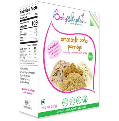 Baby Staples Organic Amaranth Poha & Dates Porridge