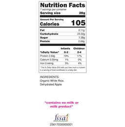 Baby Staples Organic Apple & Rice Porridge