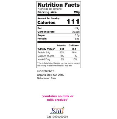 Baby Staples Organic Pear & Oats Porridge