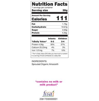 Baby Staples Organic Sprouted Amaranth Porridge