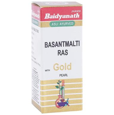 Baidyanath (Jhansi) Basant Malti Ras with Gold Pearl Tablet | For Respiratory Concerns & Appetite