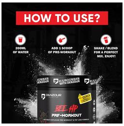 Denzour Nutrition Bee HP Pre-Workout Blueberry