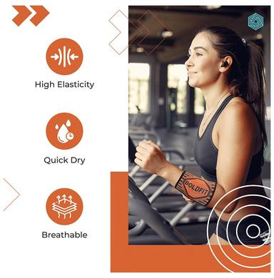 Boldfit Sleeves Support Wrist Band Orange Medium