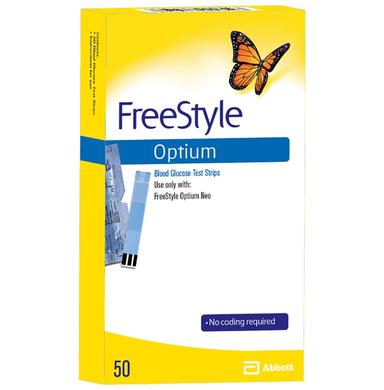 FreeStyle Optium Blood Glucose Test Strip