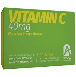 BonAyu Vitamin C 40mg Mouth Dissolving Strip Chocolate Orange