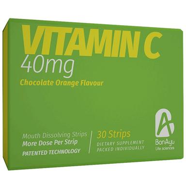BonAyu Vitamin C 40mg Mouth Dissolving Strip Chocolate Orange