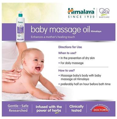 Himalaya Baby Massage Oil with Olive Oil & Winter Cherry | Improves Skin Tone | Pure, Gentle & Safe